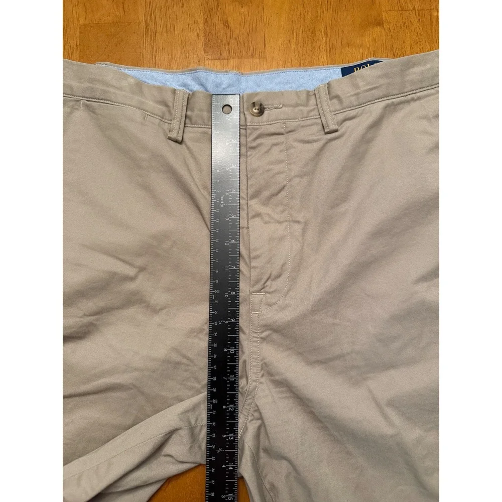 Polo Ralph Lauren Mens Stretch Classic Fit Chino Shorts Khaki Tan Size 38